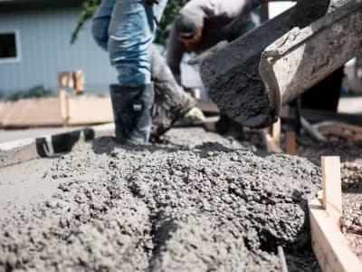 pouring concrete garage pad