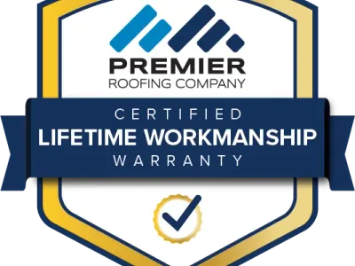 Premier Roofing Company Certified Lifetime Workmanship Warranty