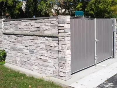 Ledgestone Dumpster Enclosure
