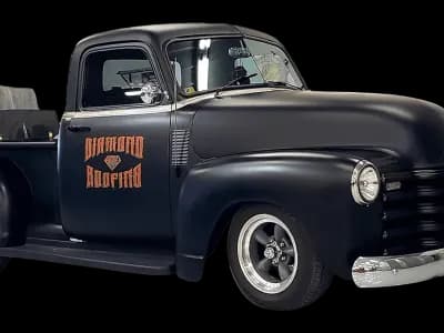Cut out of old Diamond Roofing truck