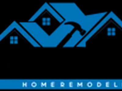 Logo of Great Lakes Home Remodeling with blue houses and text on a white background
